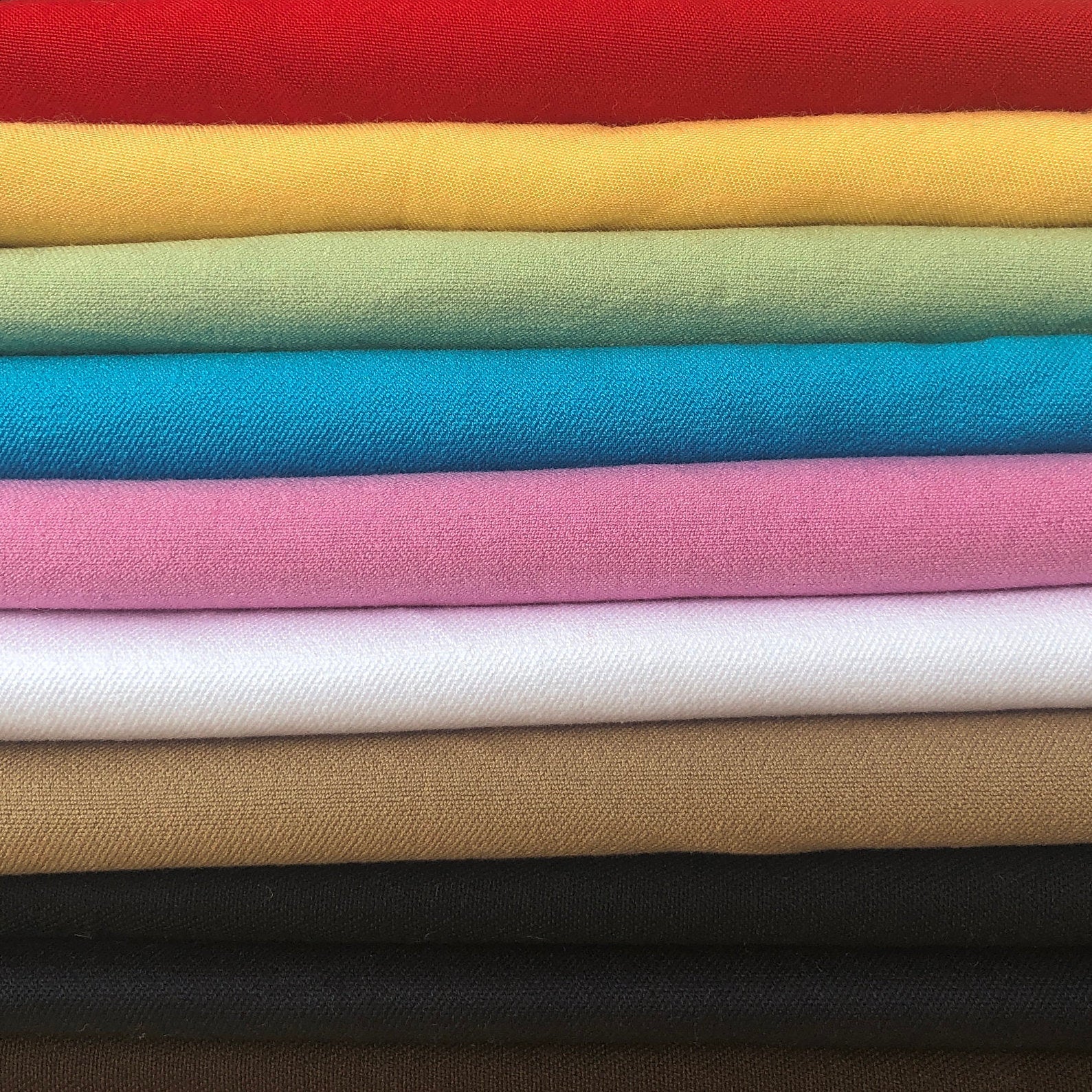 Fine stretch cotton twill fabric antracite