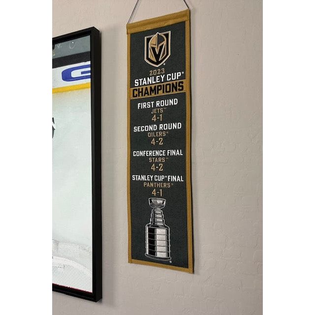 Las Vegas Golden Knights NHL 2023 Stanley Cup Champions Dynasty 12X18  Banner