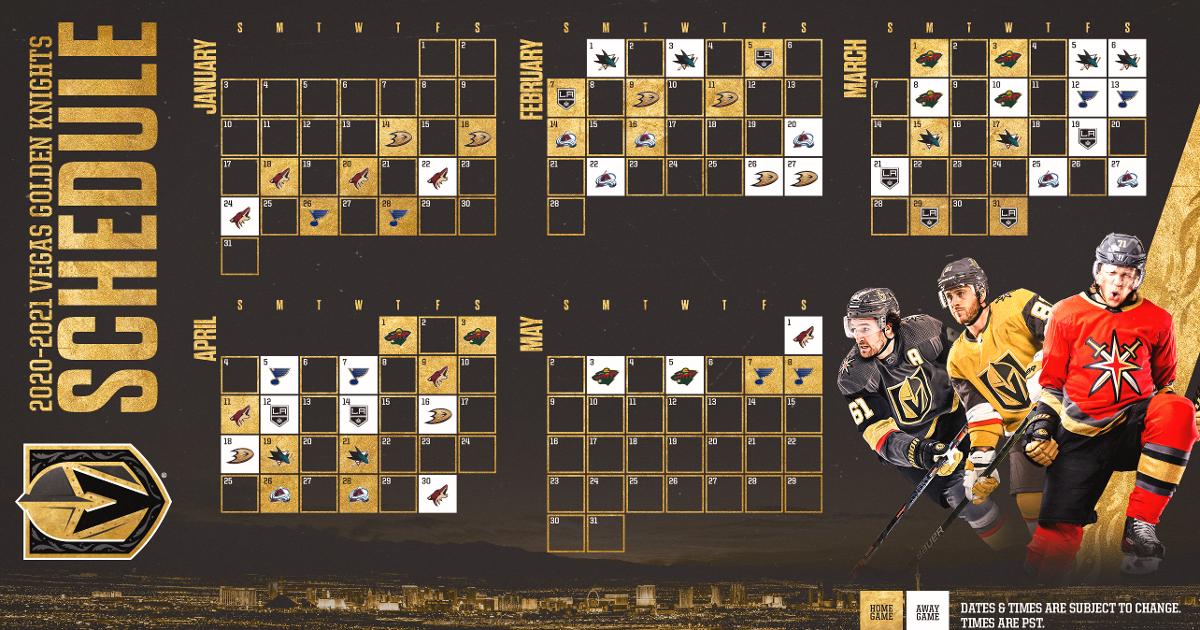 2021 Vegas Golden Knights Schedule