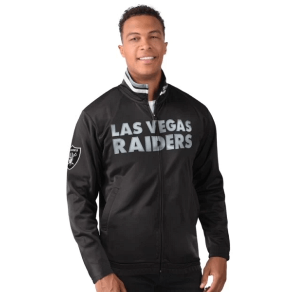 Las Vegas Raiders Starter Extreme Full-Zip Hoodie Jacket - Black