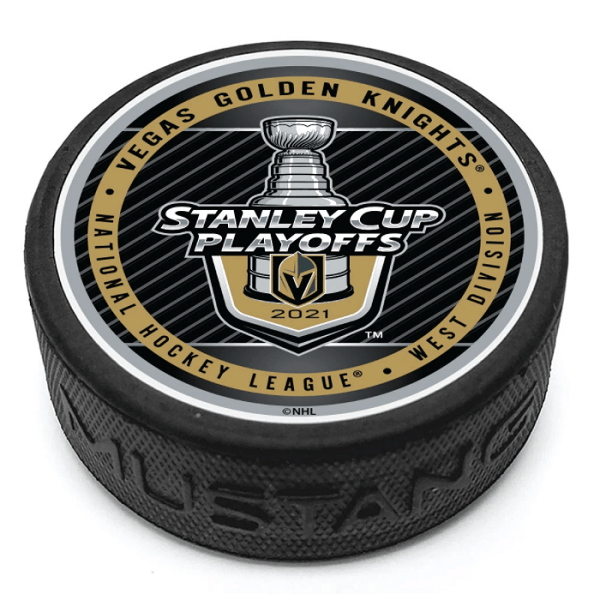 Vegas Golden Knights Unsigned Inglasco 2023 Stanley Cup Champions Glitter Hockey Puck