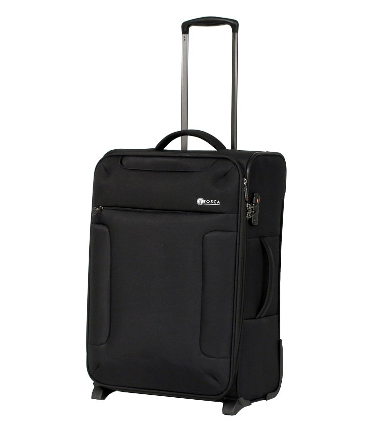 Tosca - So Lite 3.0 25in Medium 2 Wheel Soft Suitcase - Black | Bags To Go