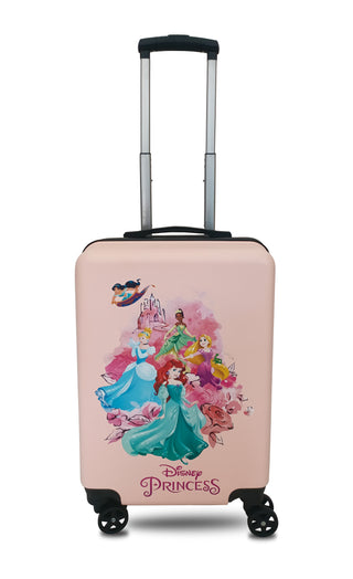 pink metallic suitcase