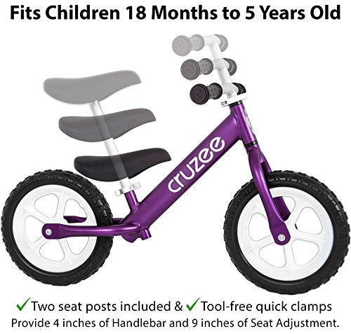 cruzee ultralite balance bike for ages 1.5 to 5 years