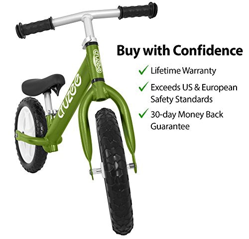 cruzee balance bike green