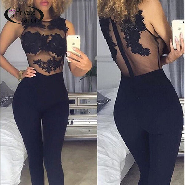 bandage bodycon jumpsuit