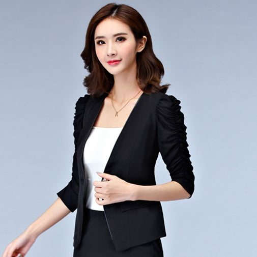 ladies black casual blazer