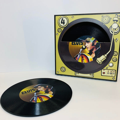 Elvis Presley Record Coaster Set