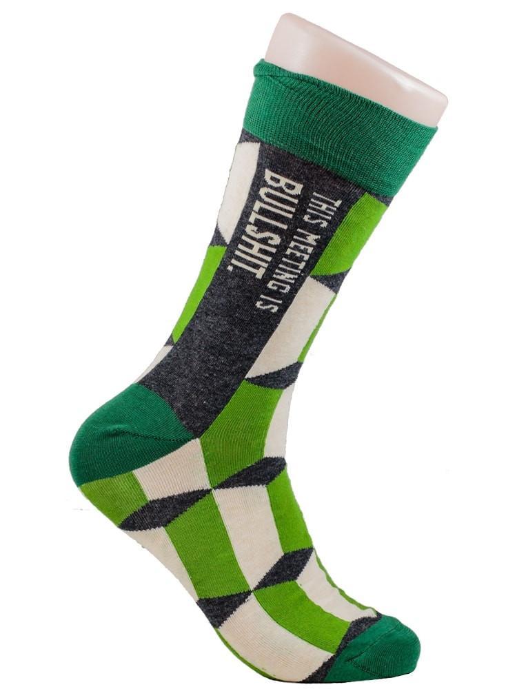 This Meeting Is Bullshit Socks Mens – www.shoptherocket.com