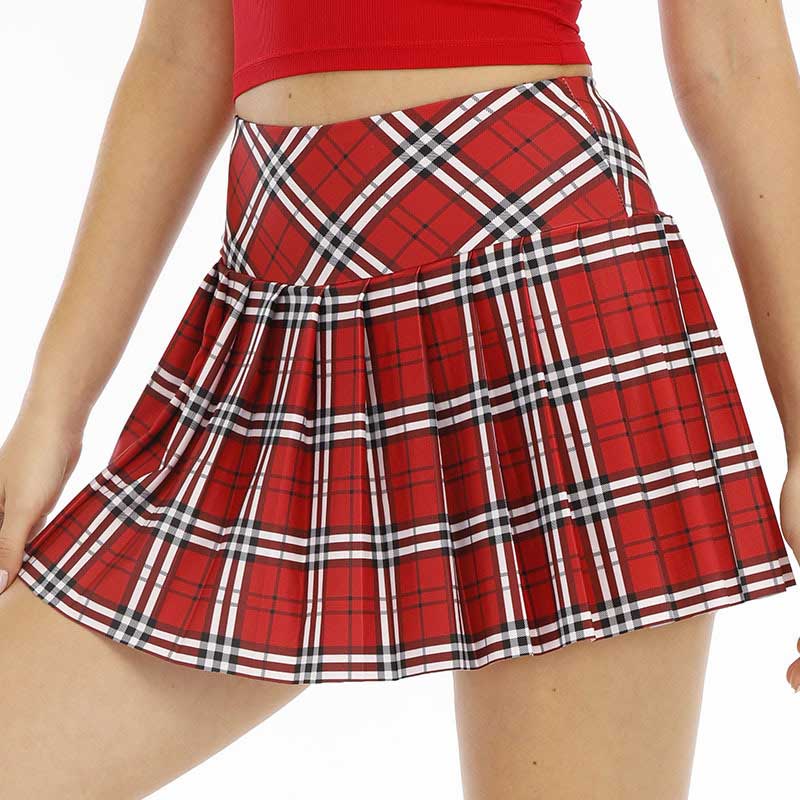 Lesmart Women's Plaid Pleated Tennis Skirts | Pink Pleated Skirt | Golf  Skirts for Women