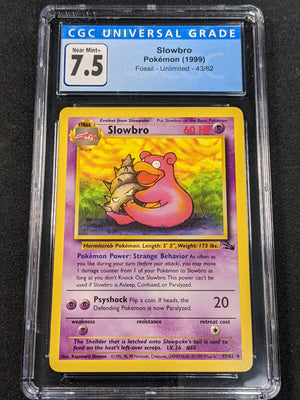 Pokemon TCG - CGC 8.5 - Slowpoke (Error: Additional Ink)- 1st