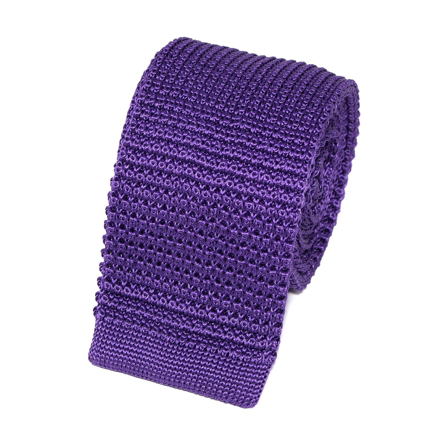 ⇒ Acheter Cravate Tricot Violette Unie 100% Soie – TieClub