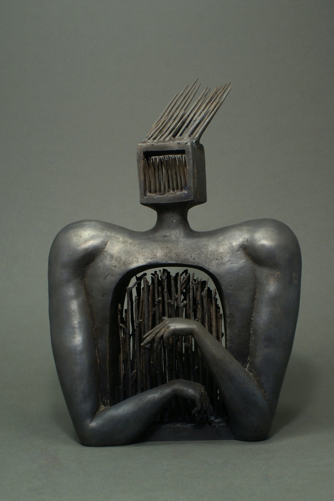 Contemporary bronze sculpture art