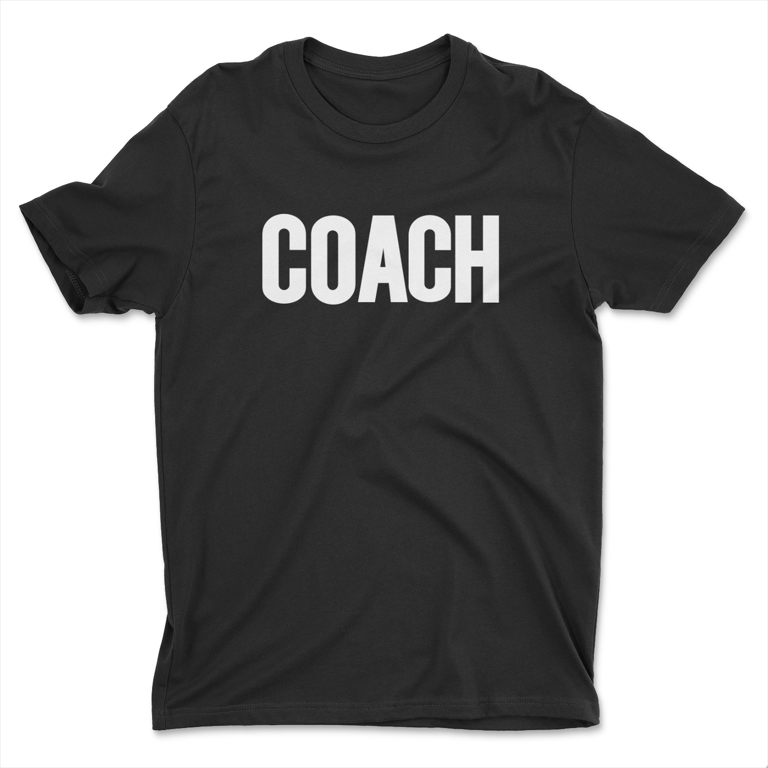 T-shirt Coach pour hommes noir ringspun tee sports team