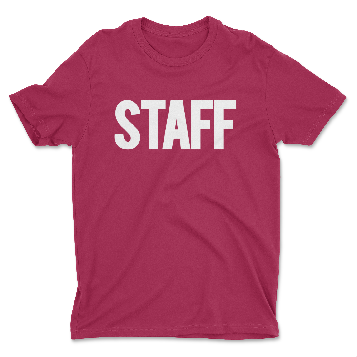 maroon staff tee