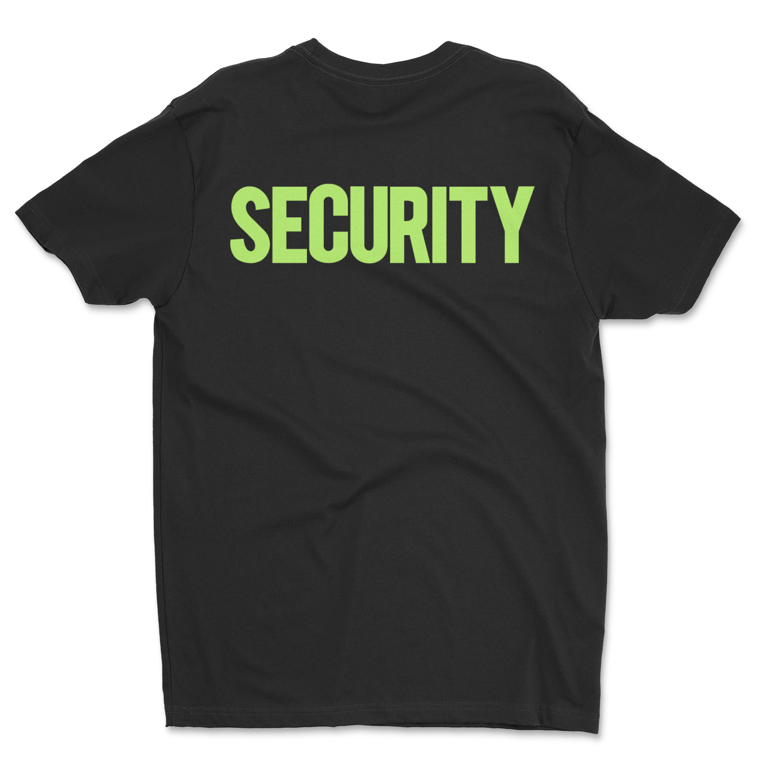 Security Tee Bold Back Print Mens Professional Shirt 