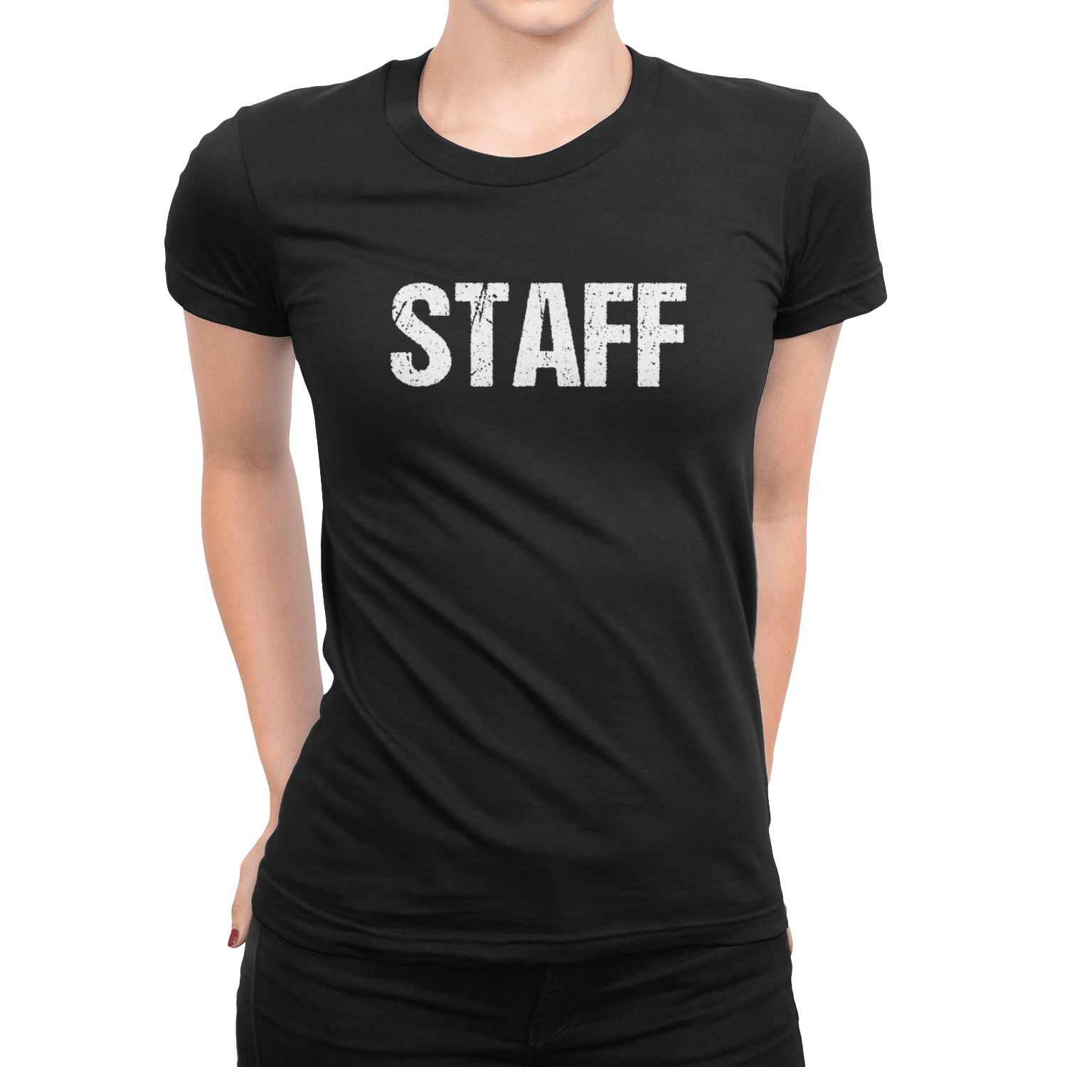 staff tee dames noir blanc