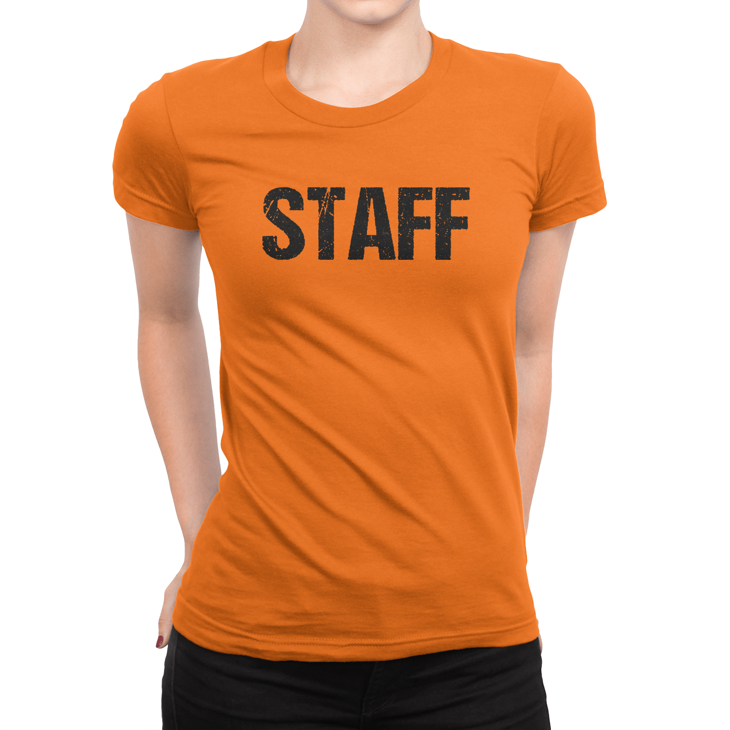 Staff ladies tees orange