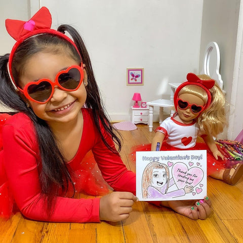 Matching Valentine's Day Outfits for 18-Inch Dolls
