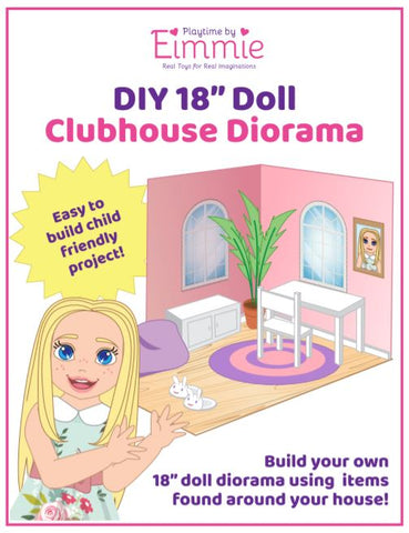 diy doll clubhouse, build your own dollhouse, how to build a dollhouse 