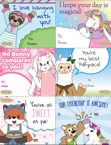 Sharewood Forest Friends Free Valentine's Day Cards