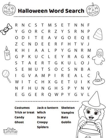 halloween crossword puzzles