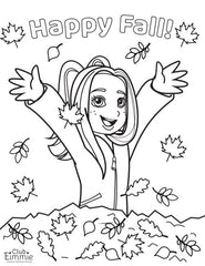 fall coloring sheet free for kids