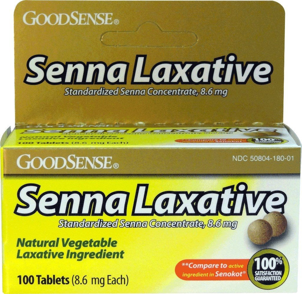 Goodsense Senna 8 6mg Laxative 100 Count Tablets Wellspring Meds