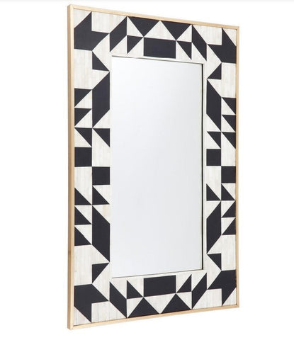 HUXLEY BONE INLAY WALL MIRROR by CAFE LIGHTING AND LIVING