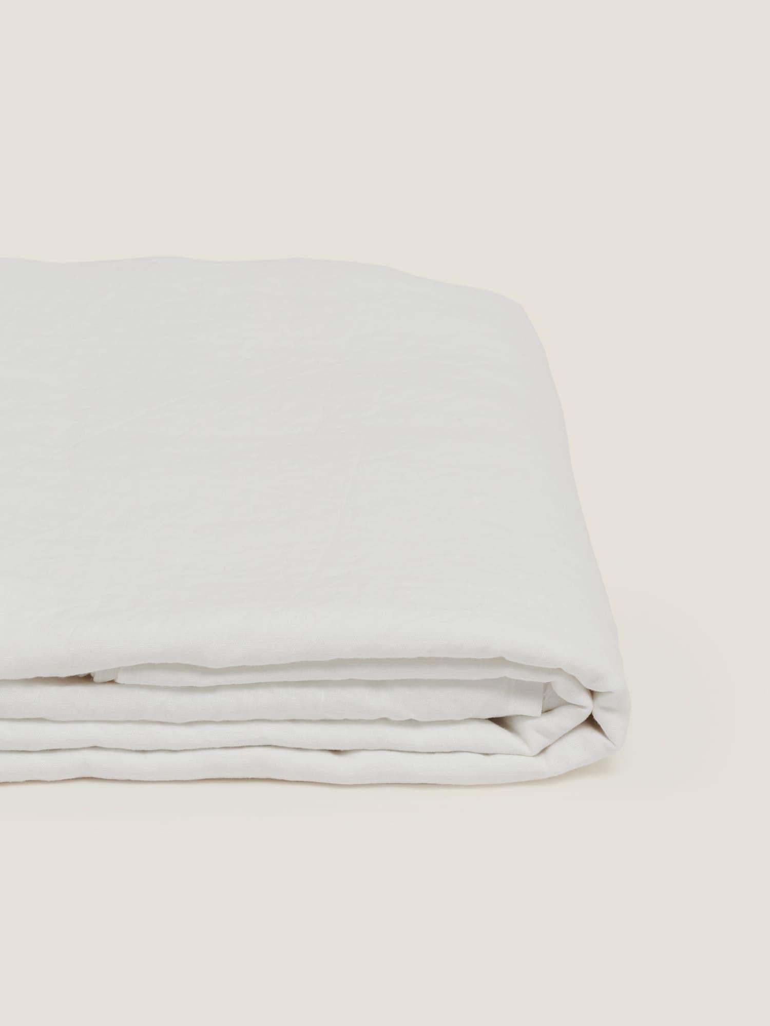 Optic White 100% Pure Linen Flat Sheet – Carlotta+Gee