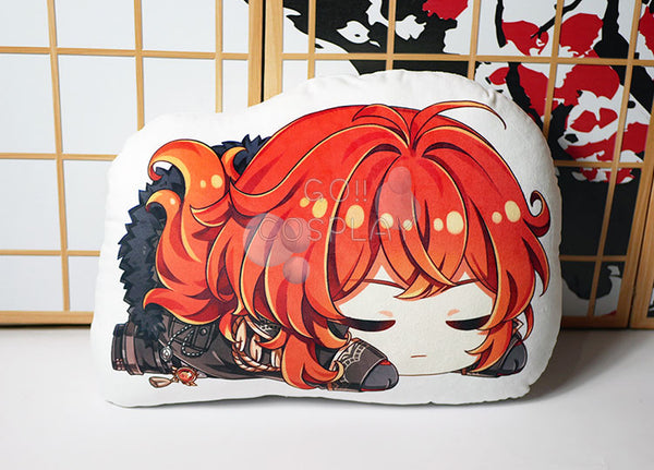 Genshin Impact Diluc Plush Pillow for Sale – Go2Cosplay