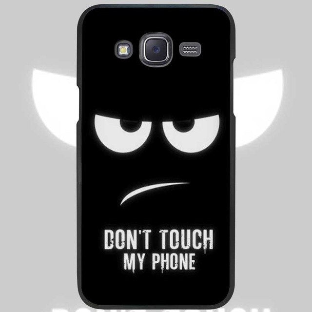 Do Not Dont Touch My Phone Black Case Cover Shell For Samsung Galaxy J1 J3 J2 J5 J7 Prime 2016 2017