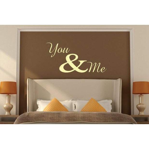 You & Me Wall Wall Sticker Quote – QuoteMyWall