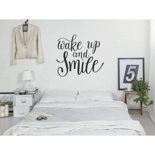 Smile Motivational Wall Sticker Quote