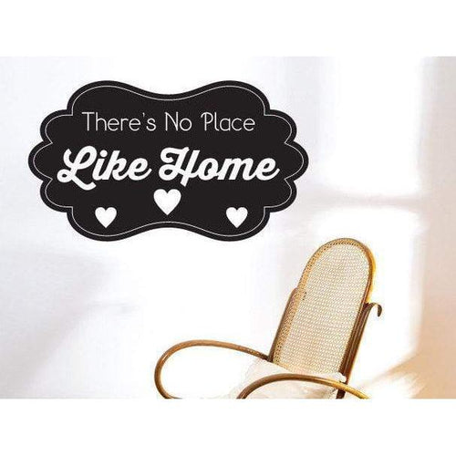 No Place Like Home Wall Sticker Quote