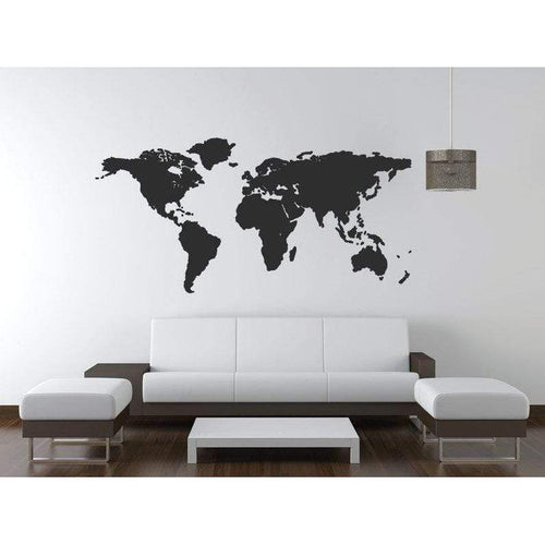 World Map Wall Art Stickers