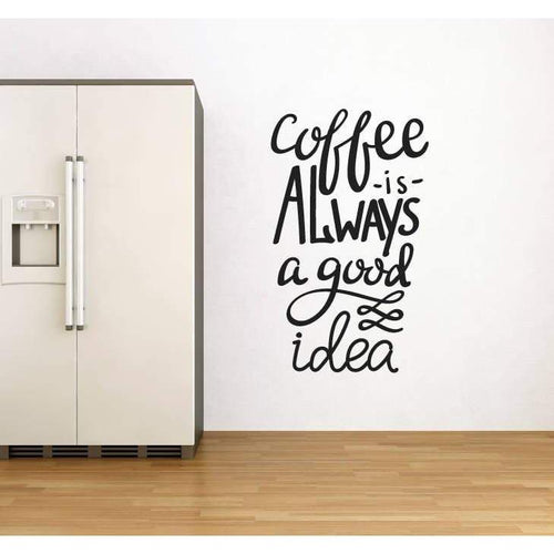 Coffee Wall Sticker Quote