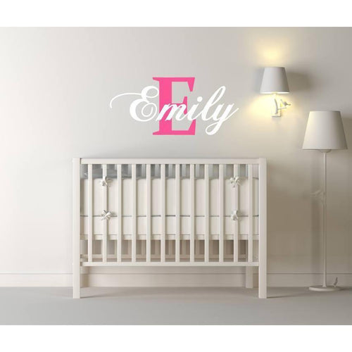 Custom Name & Initial Nursery Wall Stickers