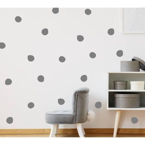 120 Large Irregular Polka Dot Wall Stickers