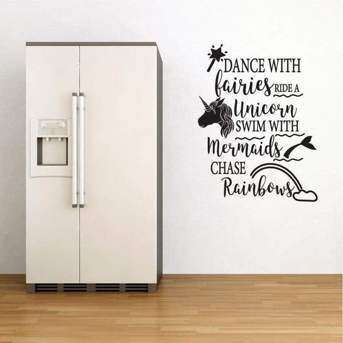 Mermaid Wall Sticker Quote