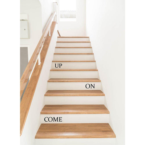 Come On Up Stair Stickers