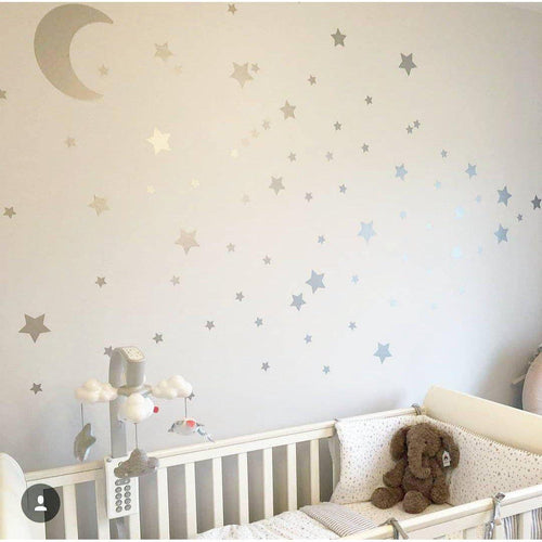 Moon And Stars Children's Wall Stickers