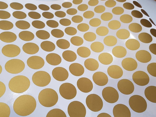 Gold Polka Dot Wall Stickers