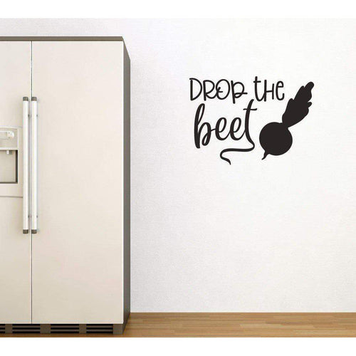 Drop The Beet Funny Kitchen Wall Sticker