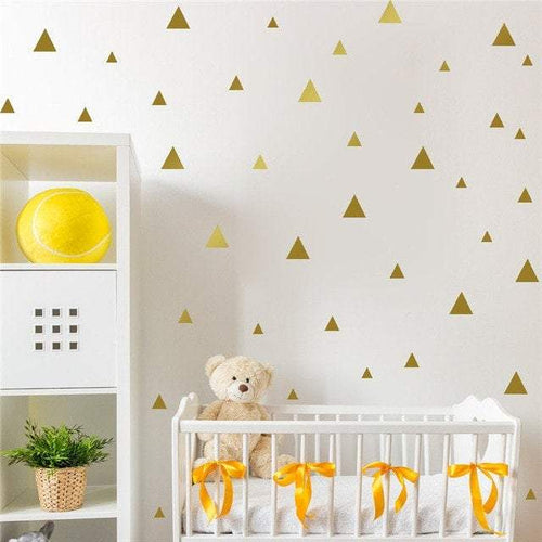 Gold Triangle Wall Stickers