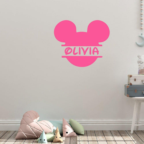 Custom Name Disney Micky Mouse Wall Sticker