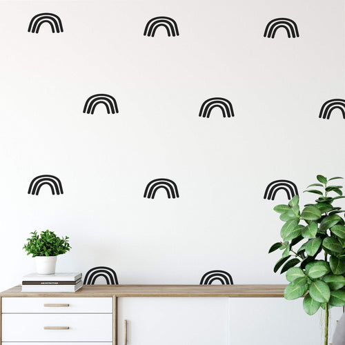 27 Hand Drawn Rainbow Wall Stickers