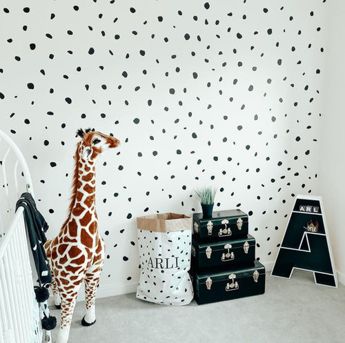 Dalmation Spot Wall Stickers Polka Dot Decals Nursery Home Wall Decor Removable High Quality Wall Art Stickers