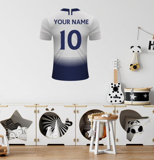 Tottenham Personalised Football Shirt Wall Sticker