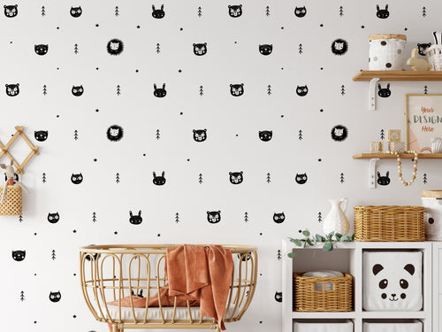 Children's Mini Scandi Boho Wall Stickers